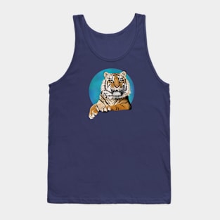 Tiger watercolour Tank Top